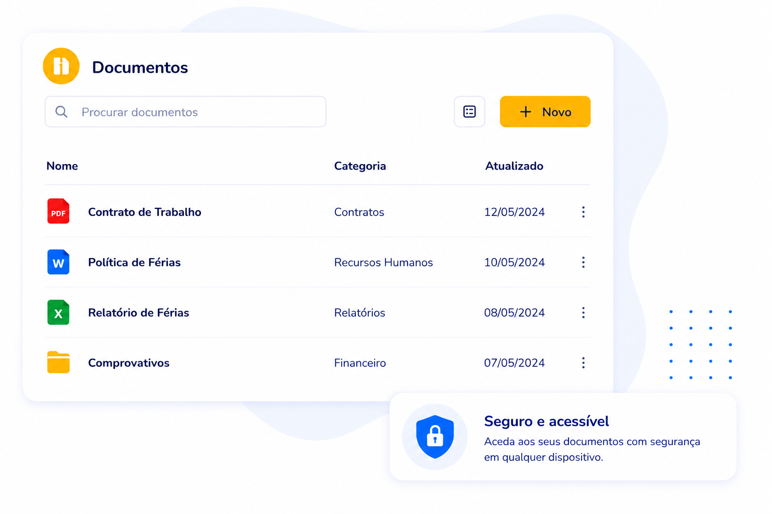 Aplicação de gestão de assiduidade no telemóvel