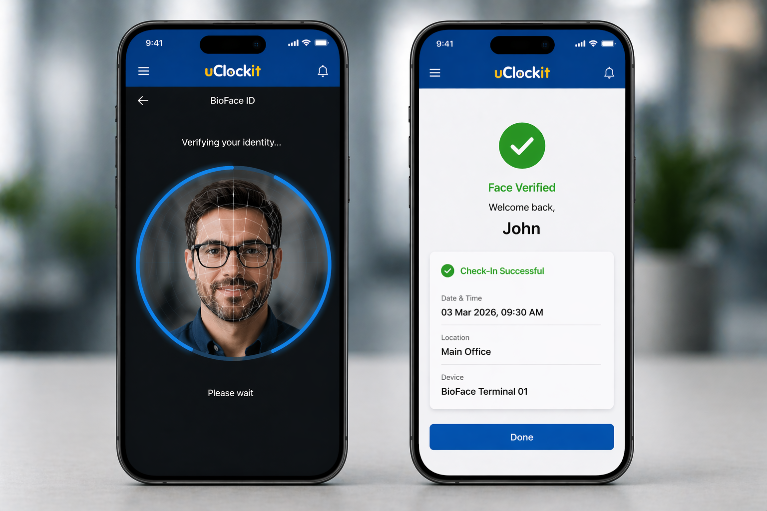 BioFaceID via app