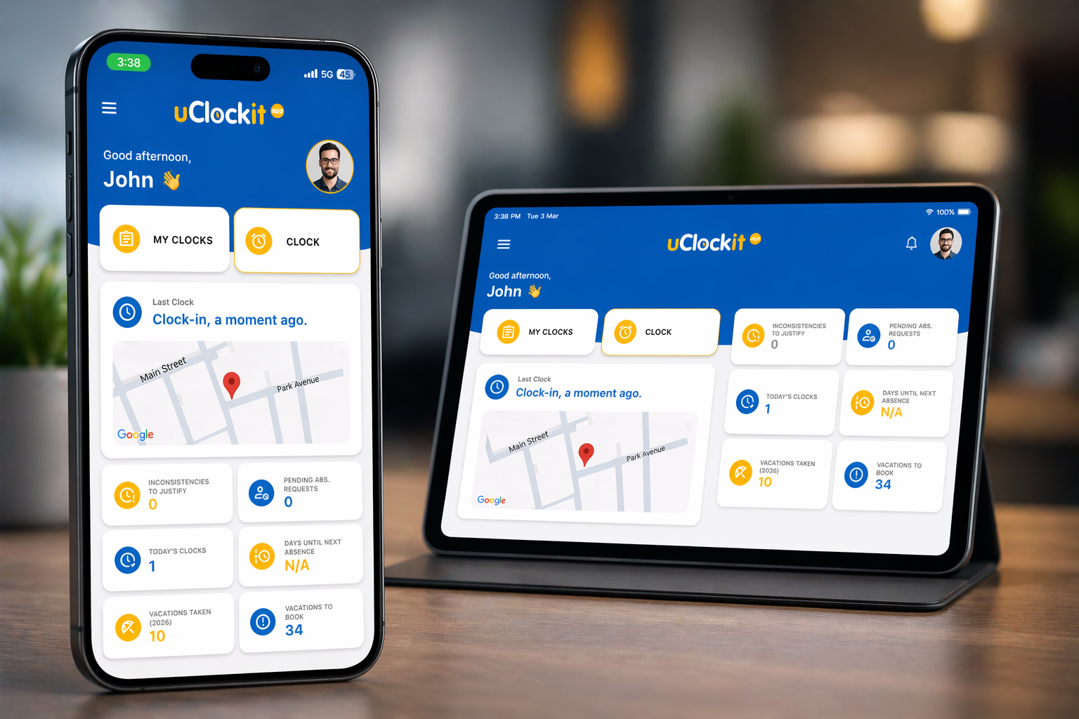 Aplicação mobile uClockit