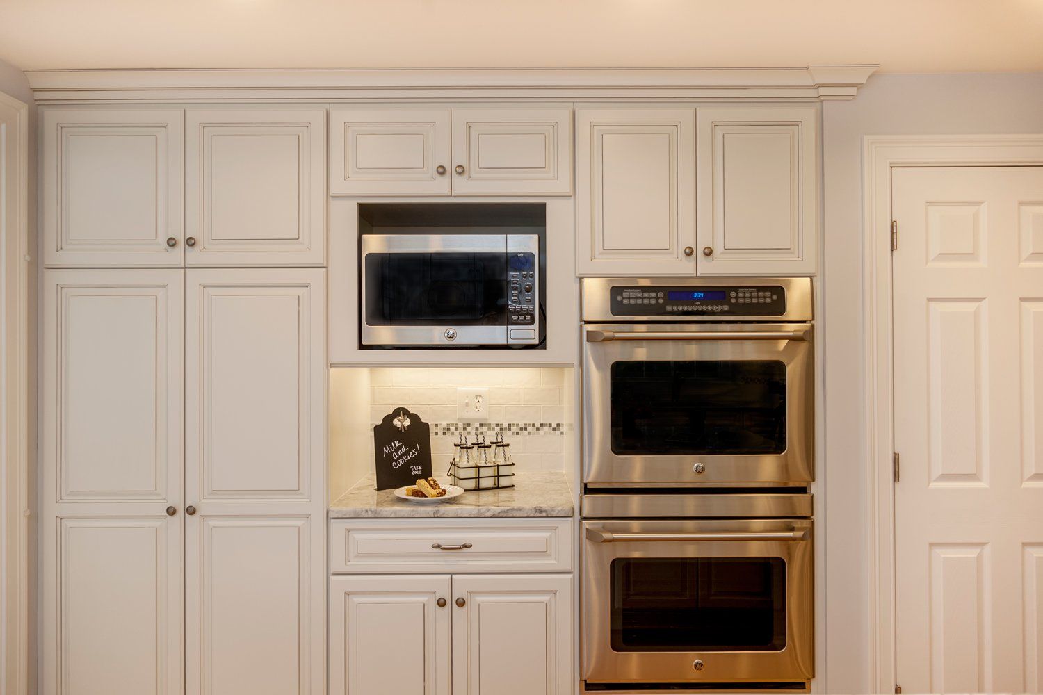 Kitchen with White Cabinet — Providence, RI — Great In Counters