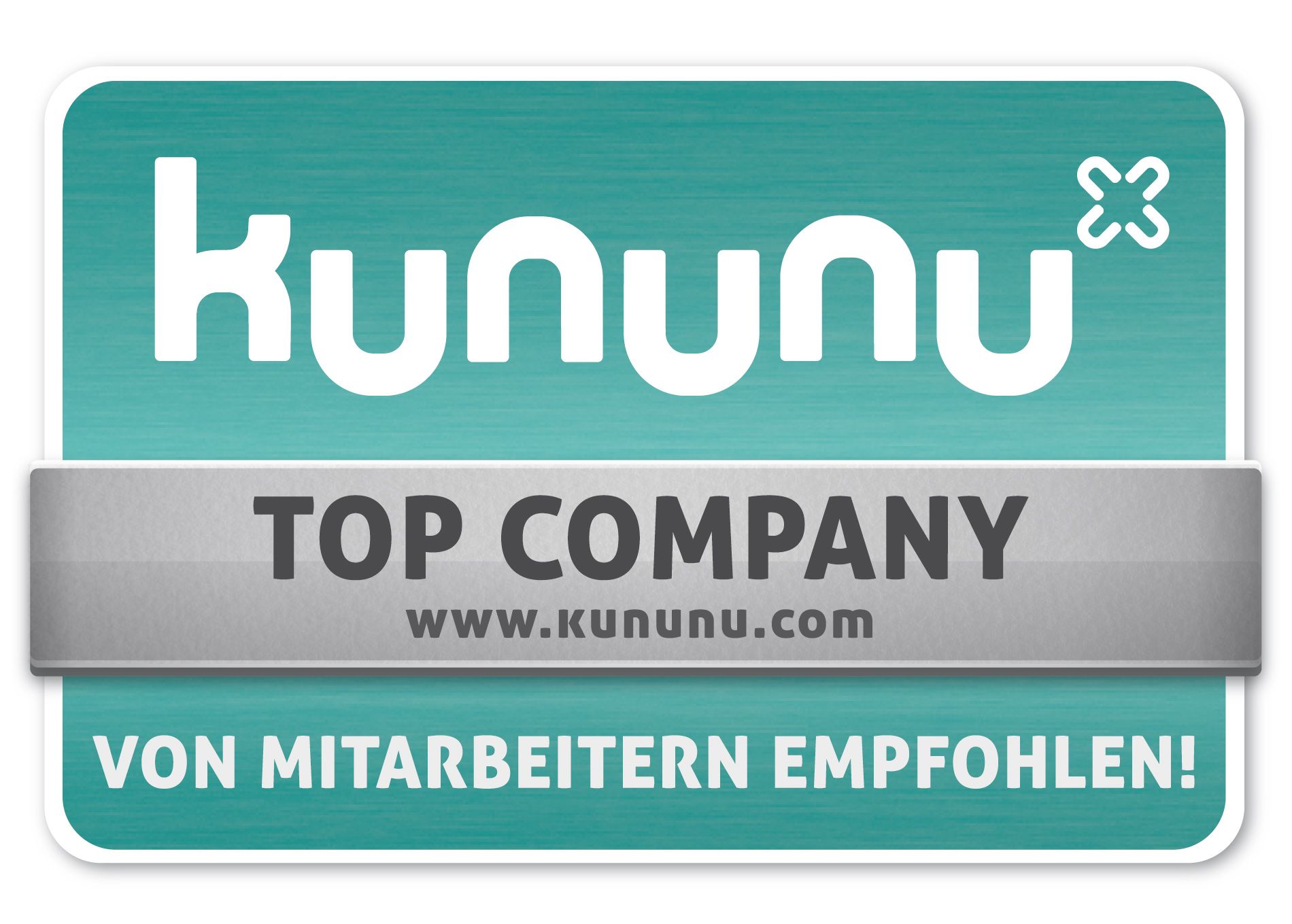 Abzeichen von kununu mit der Aufschrift