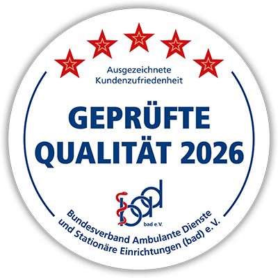 Qualitätszertifikat vom Bundesverband Ambulante Dienste und stationäre Einrichtungen 2022