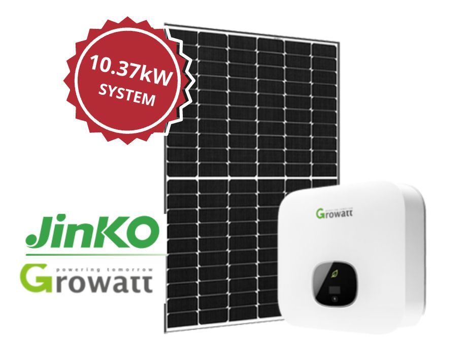 10.37kW Solar Panel System And Growatt Solar Inverter — Ryde Energy in Browns Plains, QLD