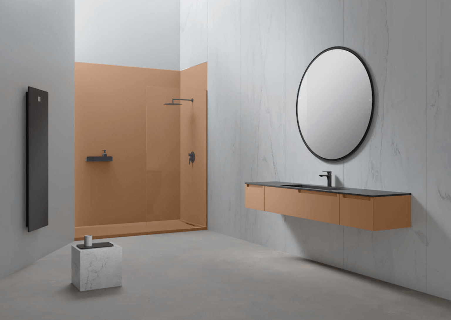 interni bagno con specchio
