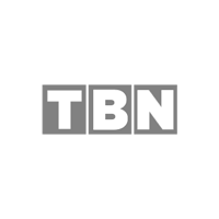The tbn logo is gray and white on a white background.
