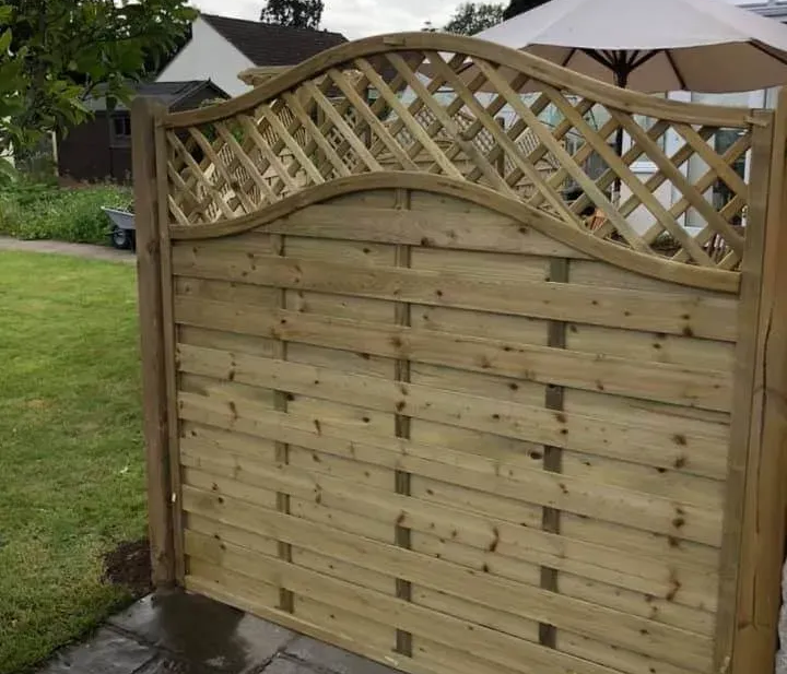 Omega trellis garden fencing in Newcastle