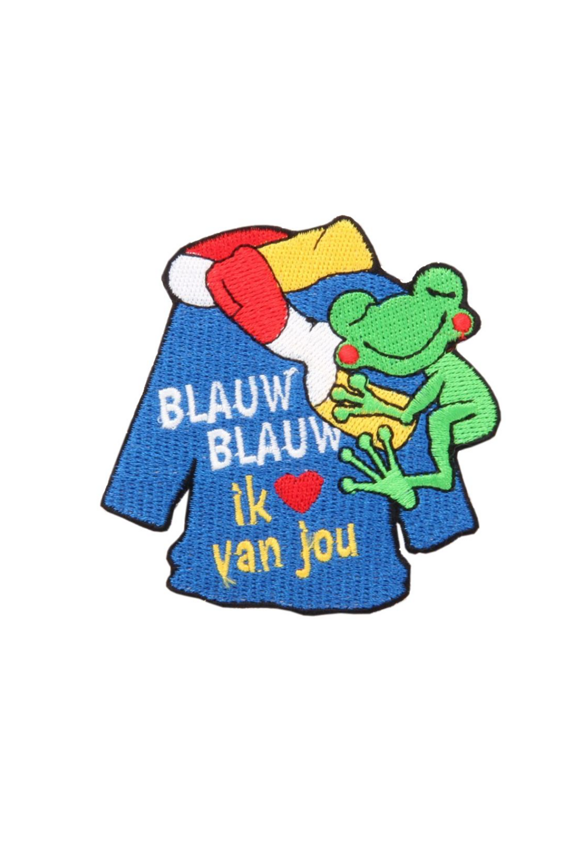 Embleem blauw blauw ik hou van jou