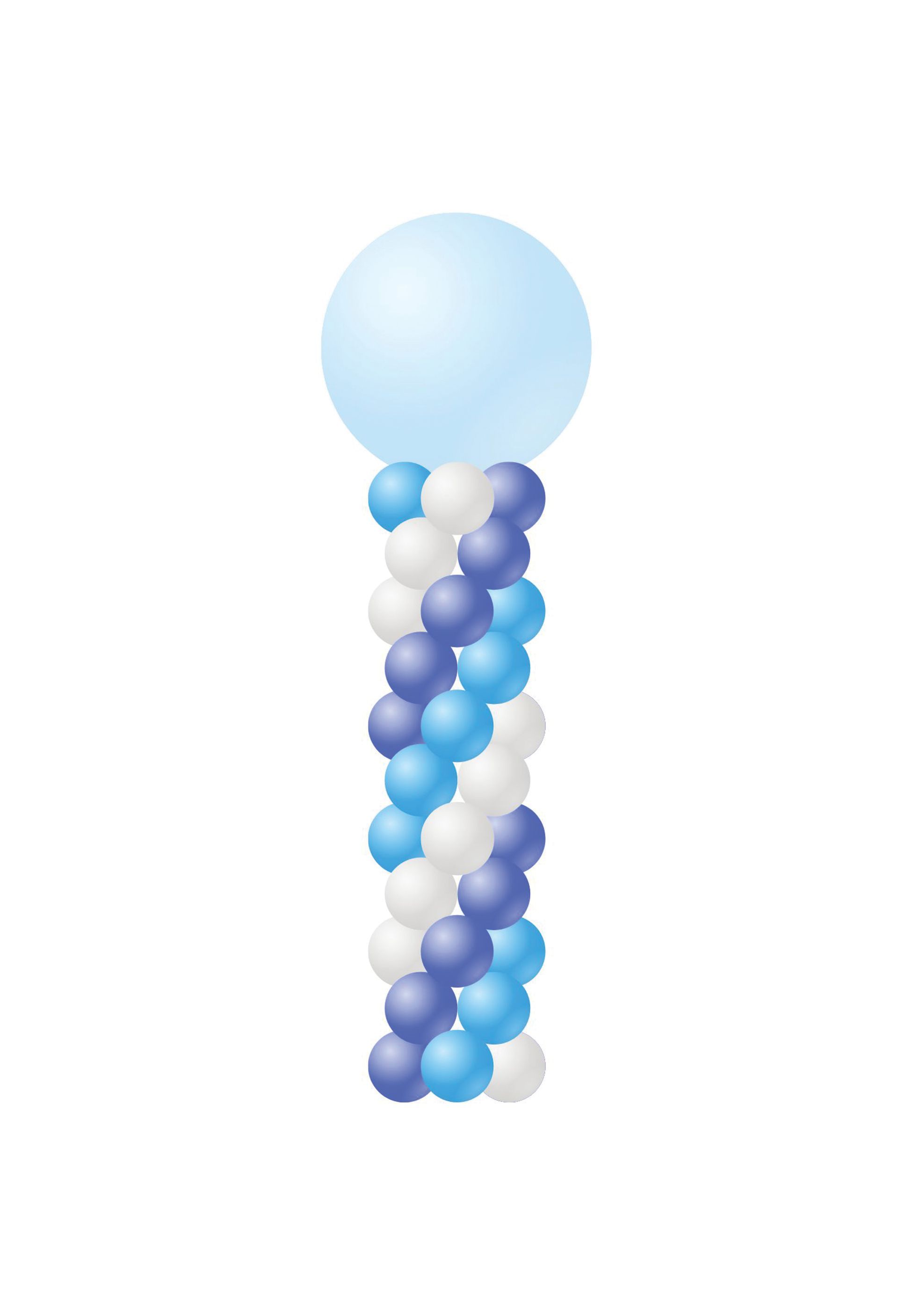 Opzoek naar een ballonpilaar in Den Bosch en omgeving? Feest bij keet maakt verschillende pilaren zoals een normale pilaar.