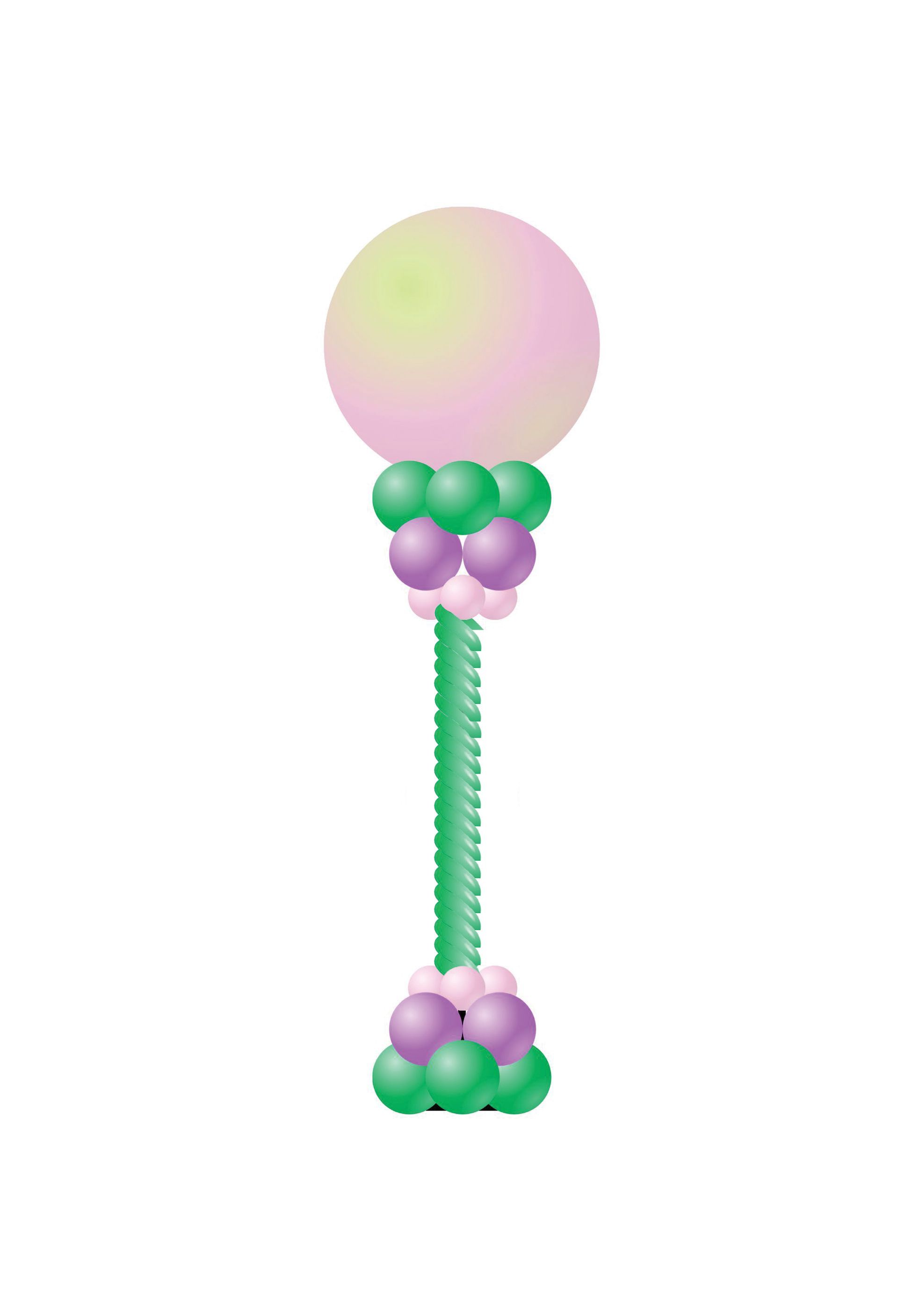 Opzoek naar een ballonpilaar in Den Bosch en omgeving? Feest bij keet maakt verschillende pilaren zoals een normale pilaar.