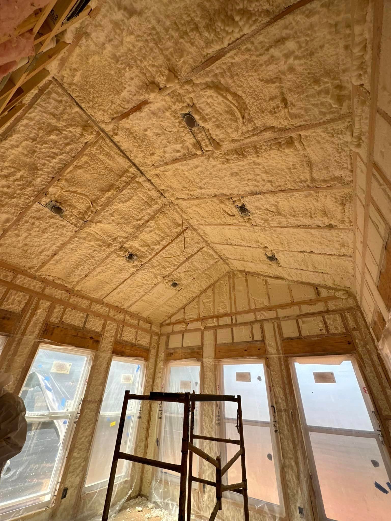 Insulation company working to install new insulation