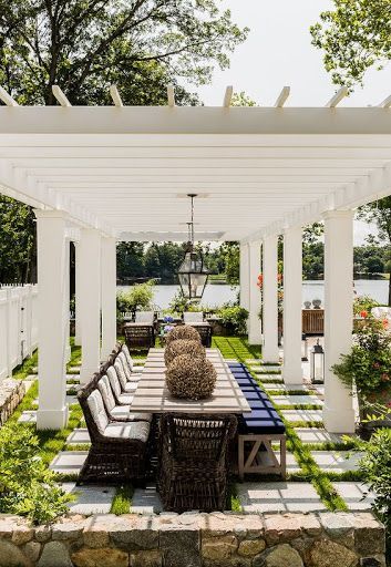 Magical outdoor dining area