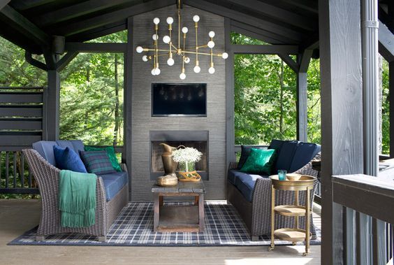 Hanging light fixtures - outdoor patio