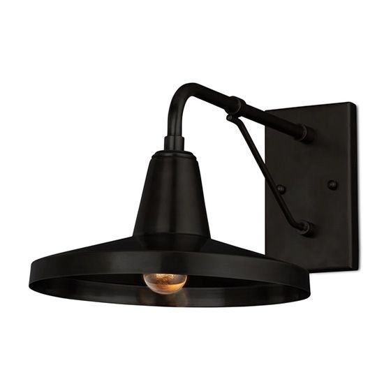 Mariner 1 Light 10.5 inch Matte Black Outdoor Wall Sconce