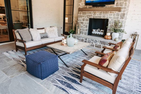 Small outdoor living area patio furniture