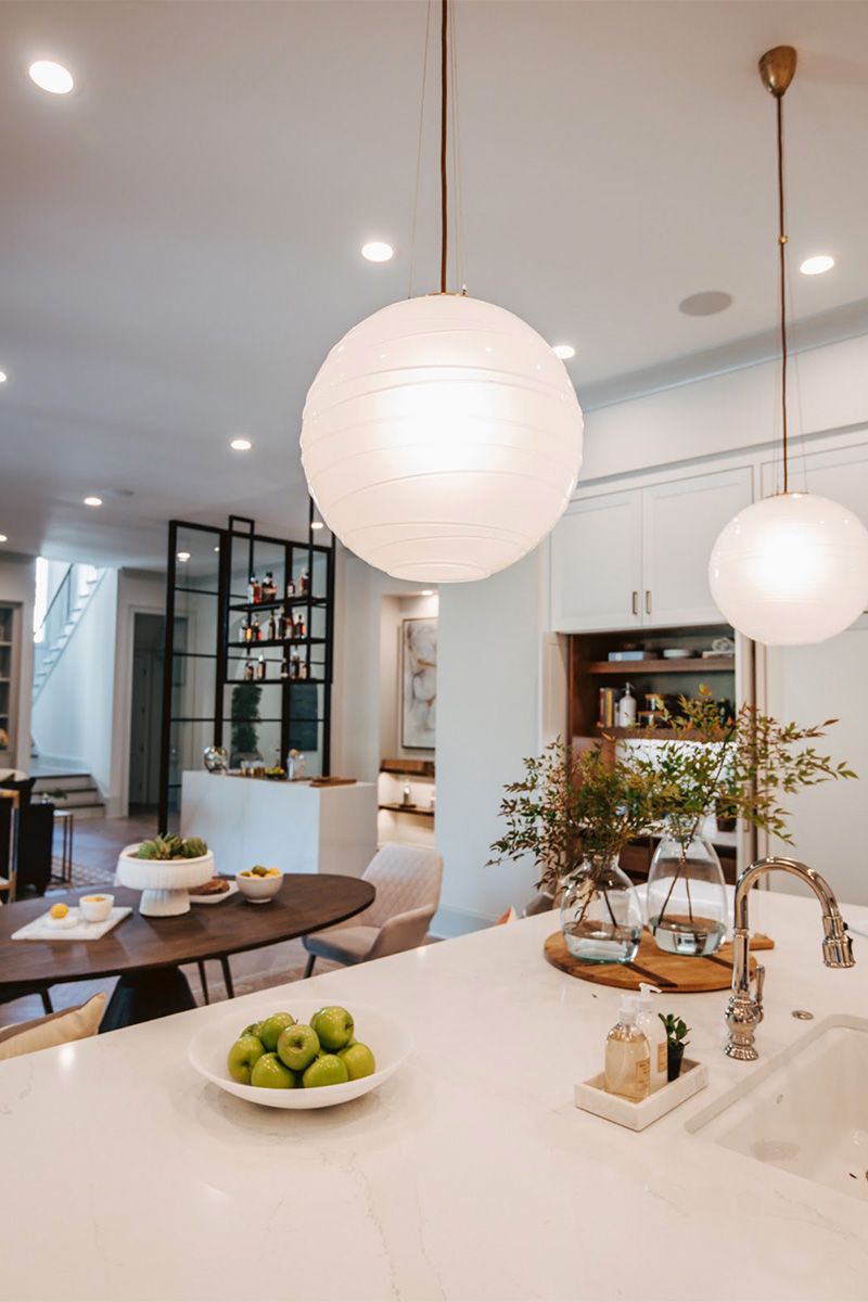 lighting trend - living frosted textured glass pendants