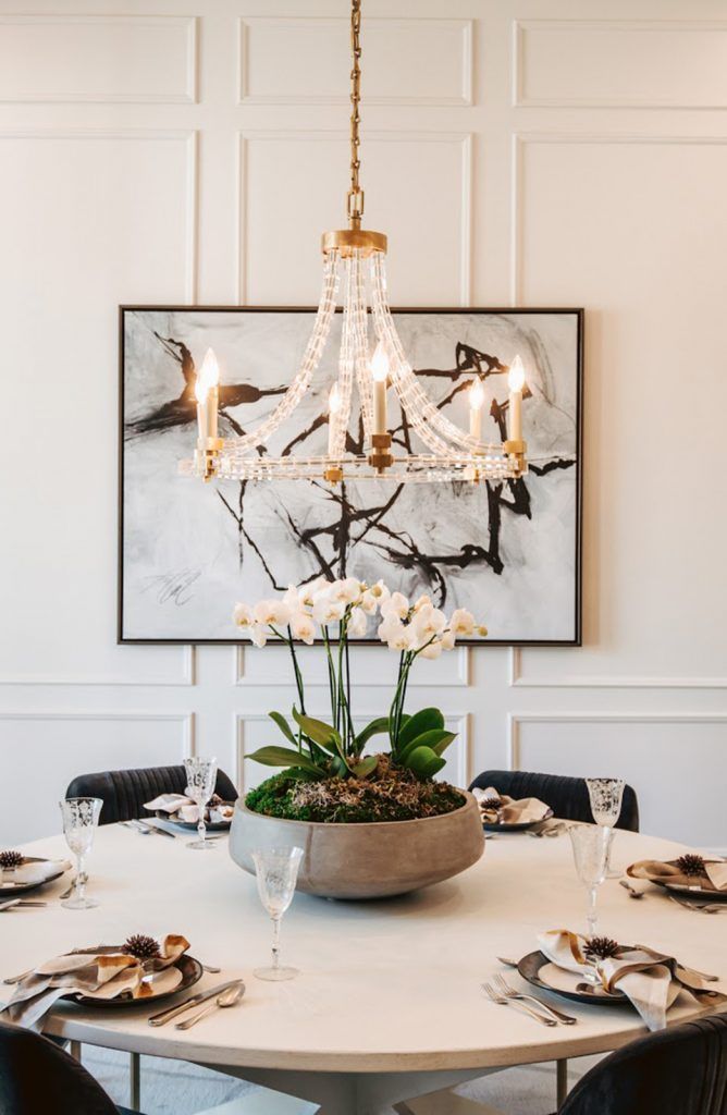 elegant hanging chandelier
