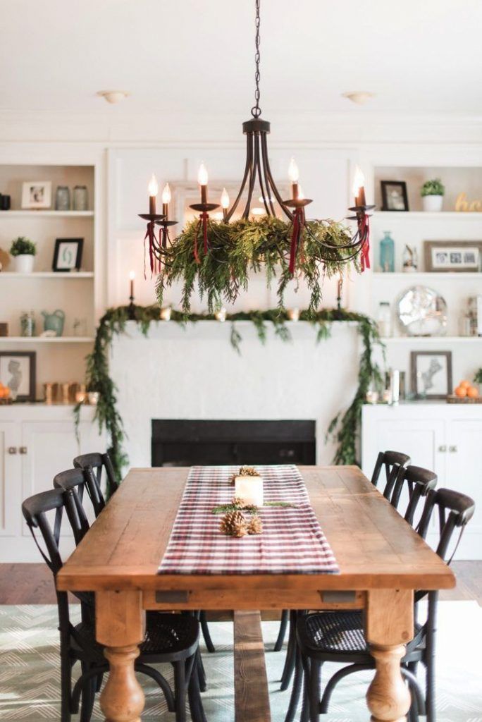 Rustic dining room lighting