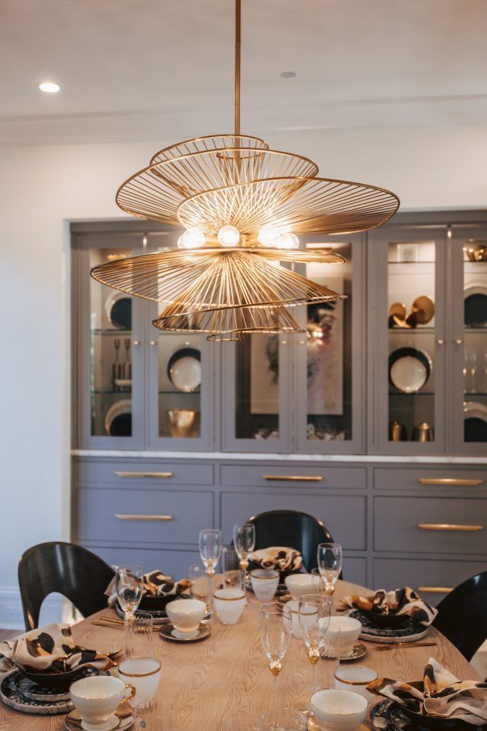 unique soft gold chandelier