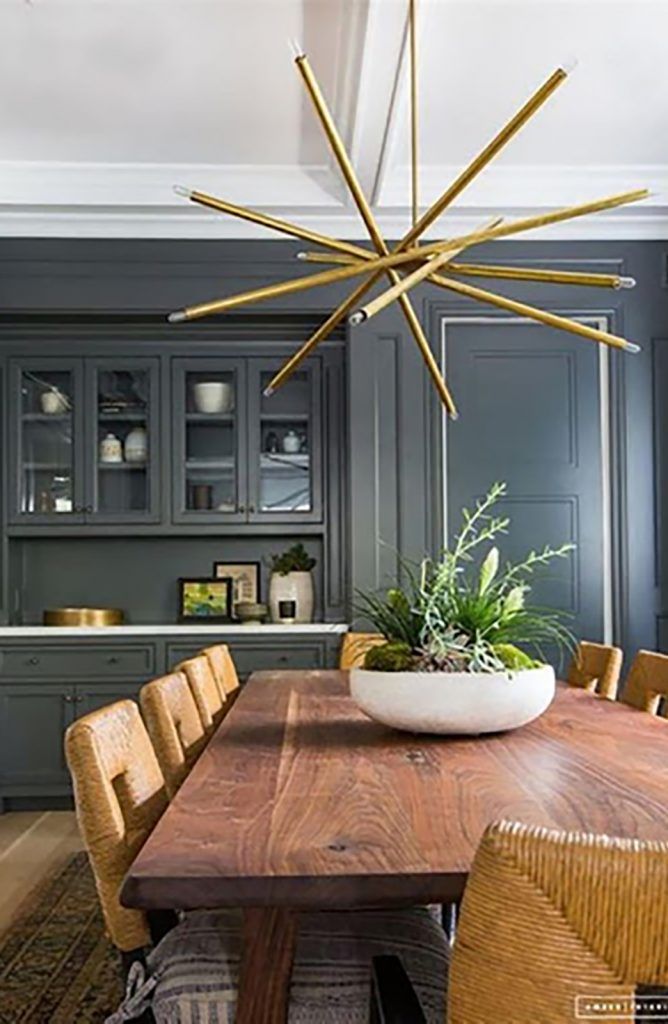 Unique natural hanging light fixture
