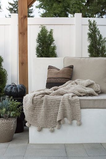 Cozy outdoor seating