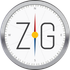 A compass with the letter z and g on it