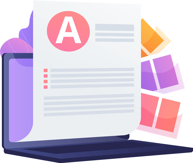 A paper with the letter a on it is sitting on top of a laptop computer.