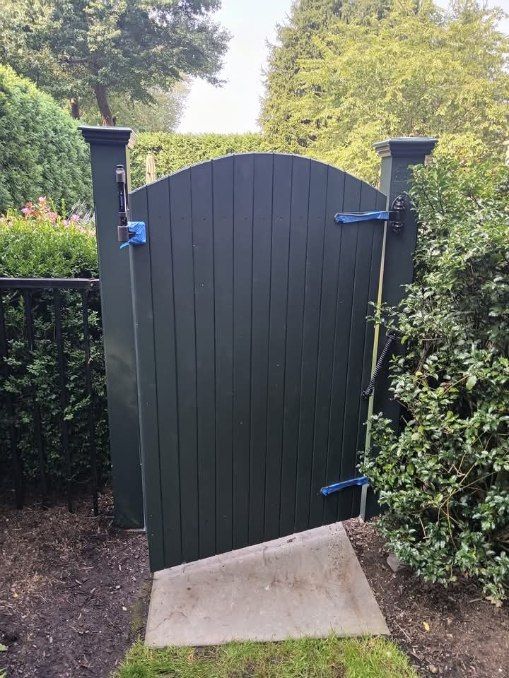 Repairing a wooden fence