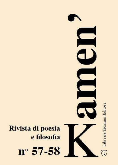 57-58 Kamen Casa editrice Libreria Ticinum Editore Voghera
