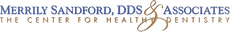 Merrily Sanford, DDS & Associates logo with stylized tooth and “The Center for Health Dentistry” text