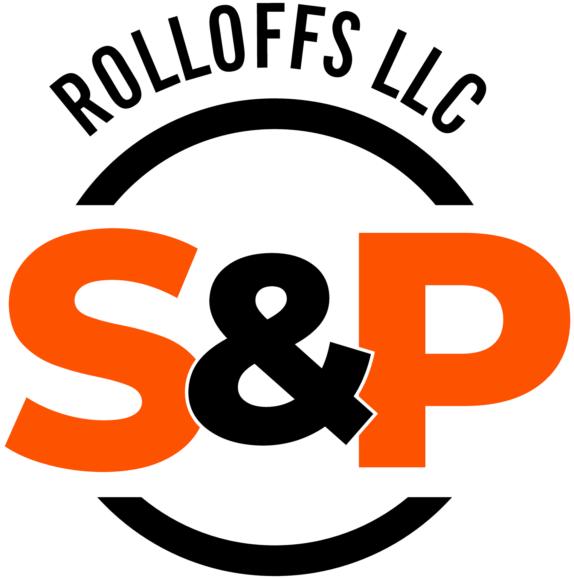 The logo for rolloffs llc s & p is orange and black.