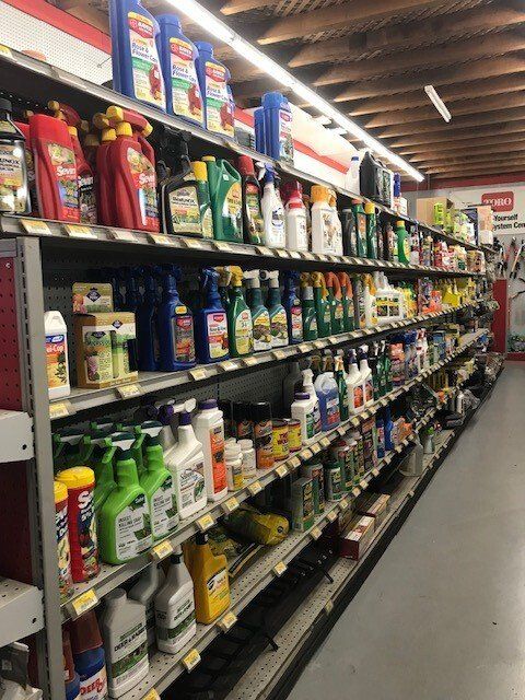 Grocery aisle of garden materials | San Mateo, CA | Bayside Building Materials, Inc.