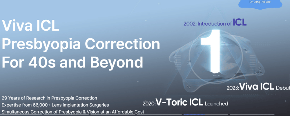Viva ICL presbyopia correction for patients in their 40s and beyond