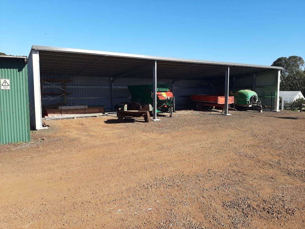 Construction of an Open Shed Kit in Progress — Shed Kits in Lismore, NSW
