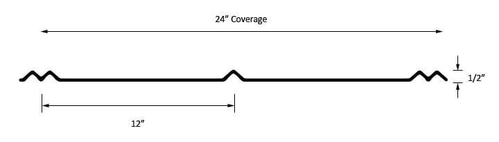 Technical line drawing of a 24