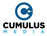 Cumulus Media logo with blue circular C icon above black and blue text