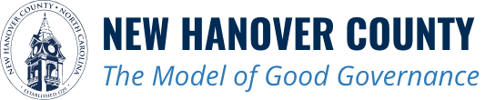 New Hanover County logo with seal and the slogan “The Model of Good Governance”