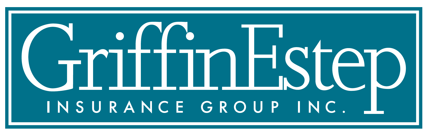 Griffin Estep Insurance Group Inc. logo in white text on a teal background