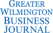 Greater Wilmington Business Journal logo in blue serif text on white background