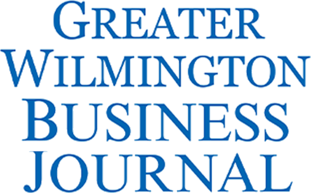 Greater Wilmington Business Journal logo in blue serif text on white background