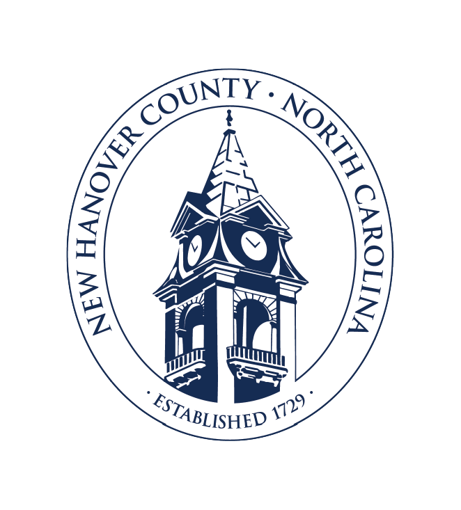 New Hanover County, North Carolina seal with courthouse tower and “Established 1729” text