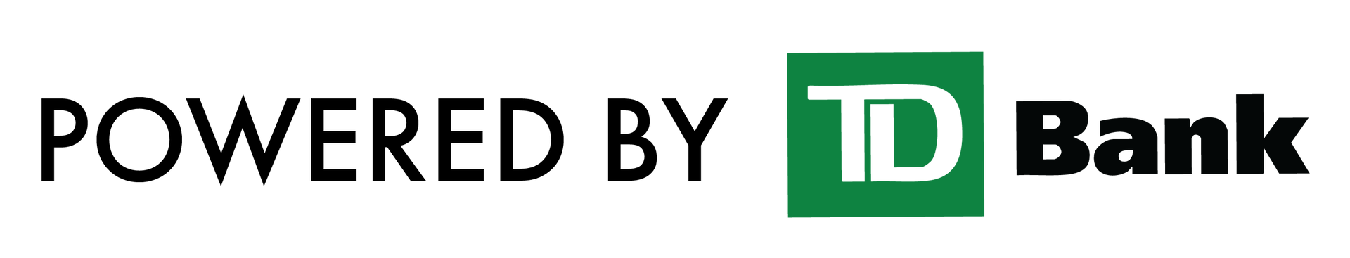 Powered by TD Bank logo on white background
