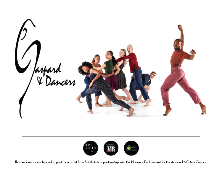 Gazpaz and Dancers logo with five dancers posing on a white background