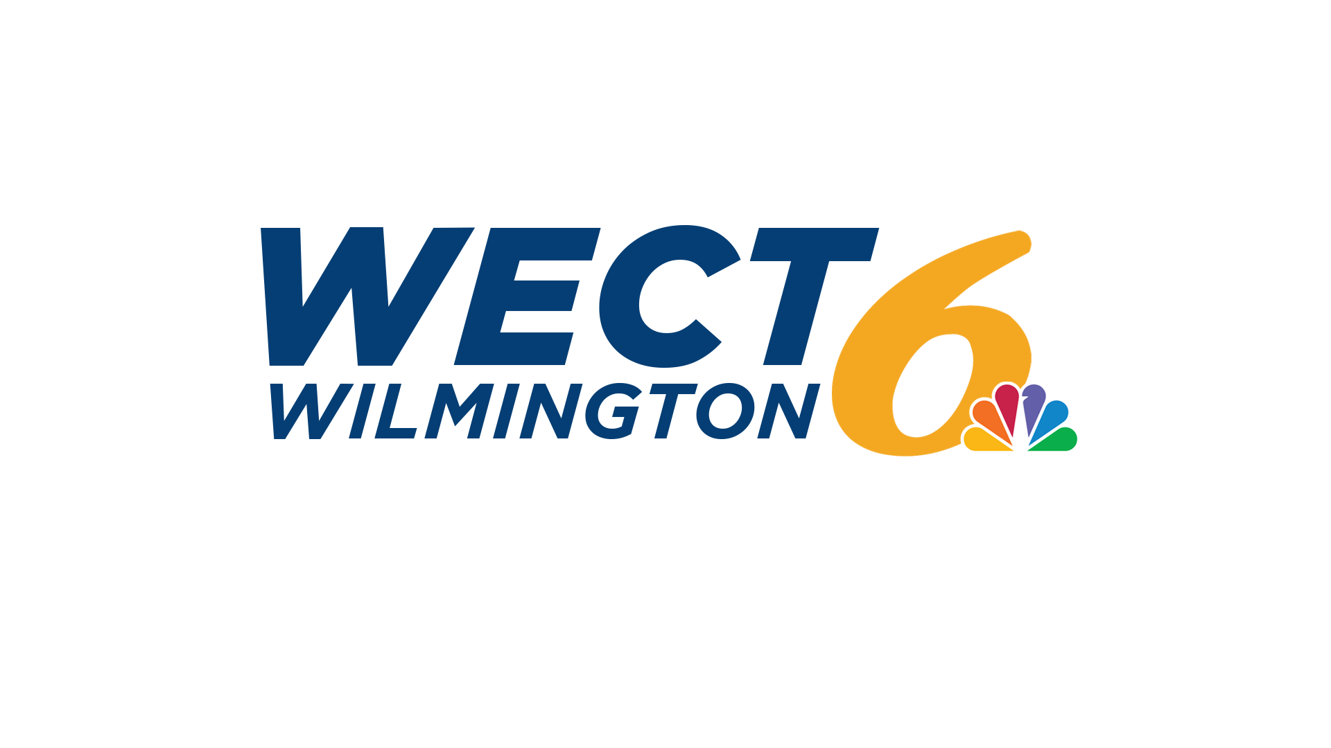 WECT Wilmington logo with blue text and orange “6” beside the NBC peacock