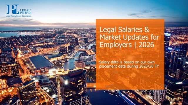 Cover page for Legal People 2026 Legal Salary & Market Update report for Employers