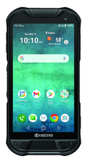 A smart phone with a design award sticker next to it