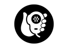 A black and white icon of a hand holding a video game controller and giving a thumbs up.
