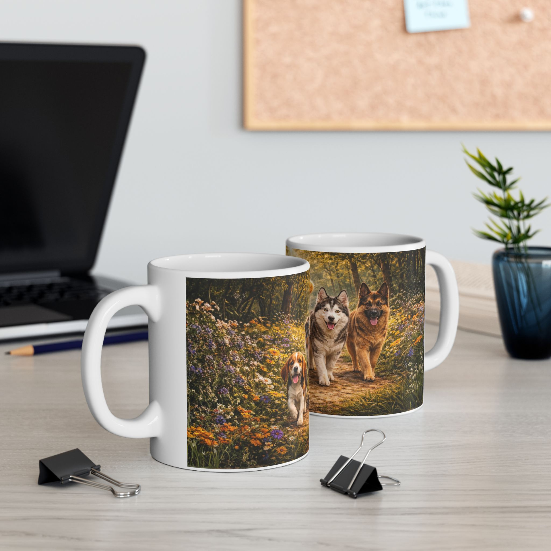 Honden Lopend Natuur Mok