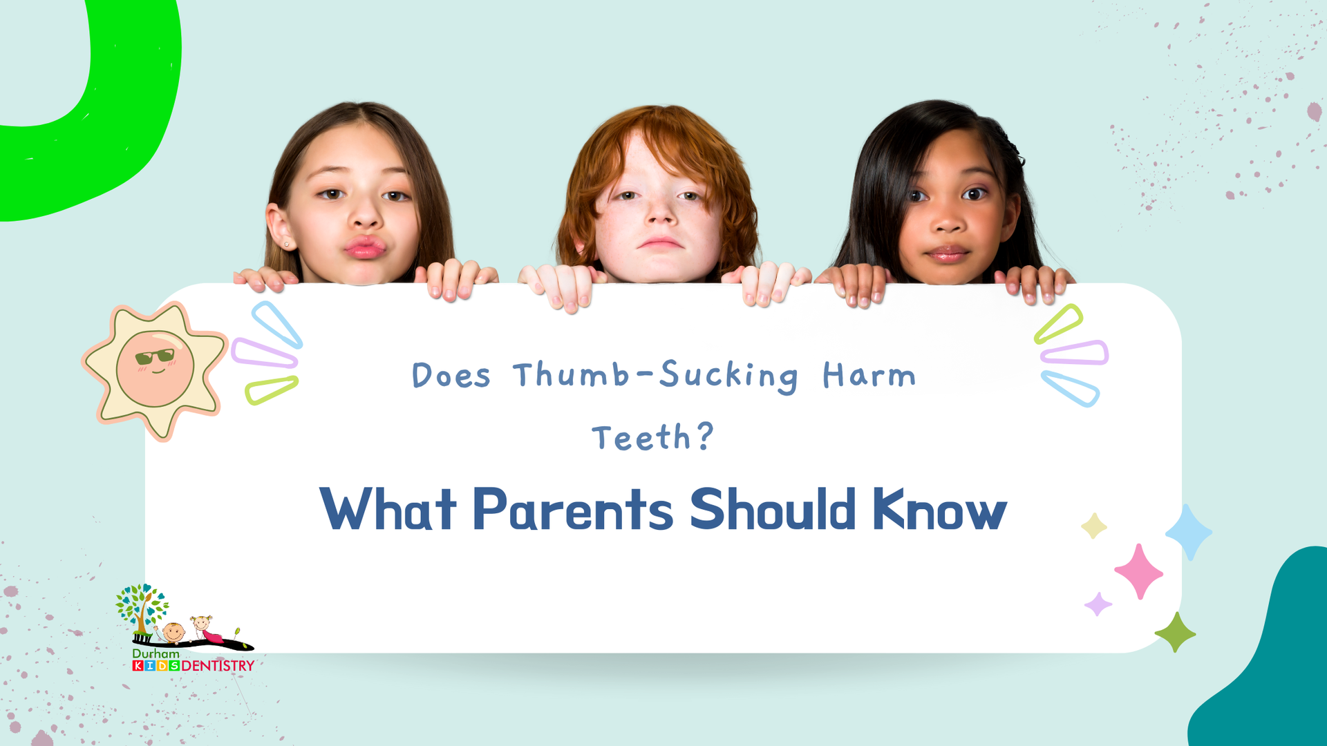 A group of children holding a sign that says `` what parents should know ''.