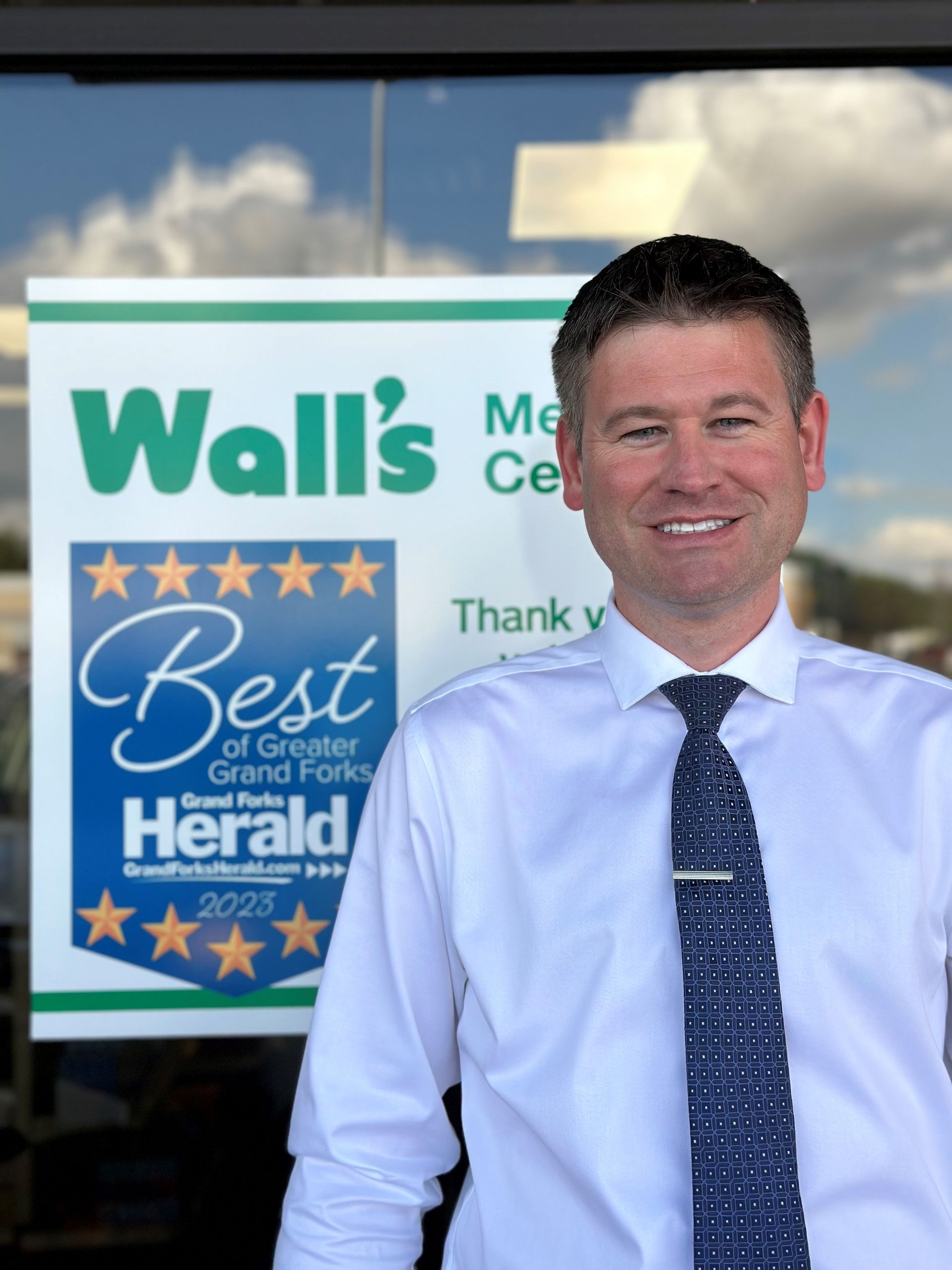 Cody pictured here at the grand forks north dakota location of walls medicine center pharmacy