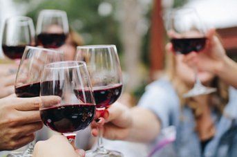 Group Of People Drinking Wine